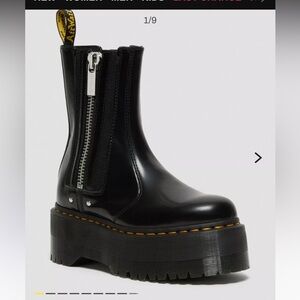 DR Martens- 2976 MAX LEATHER PLATFORM CHELSEA BOOTS